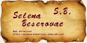 Selena Beserovac vizit kartica